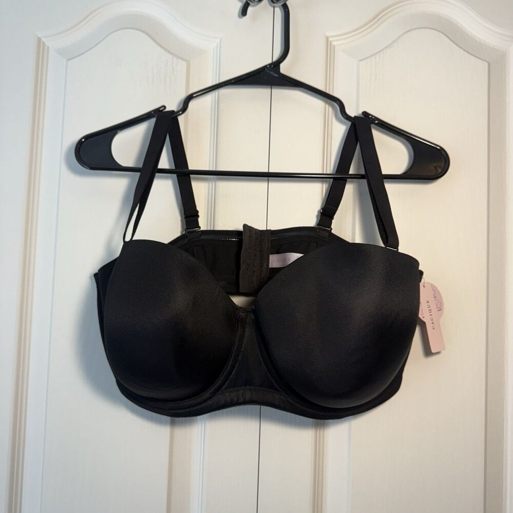 CACIQUE BOOST MULTI-WAY STRAPLESS BRA IN BLACK NEW